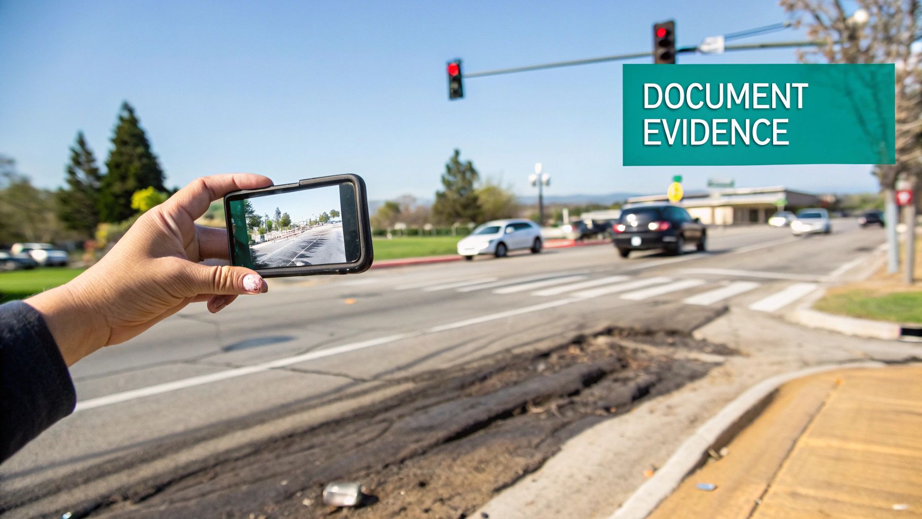A person on the phone looking serious while reviewing medical documents and insurance papers.