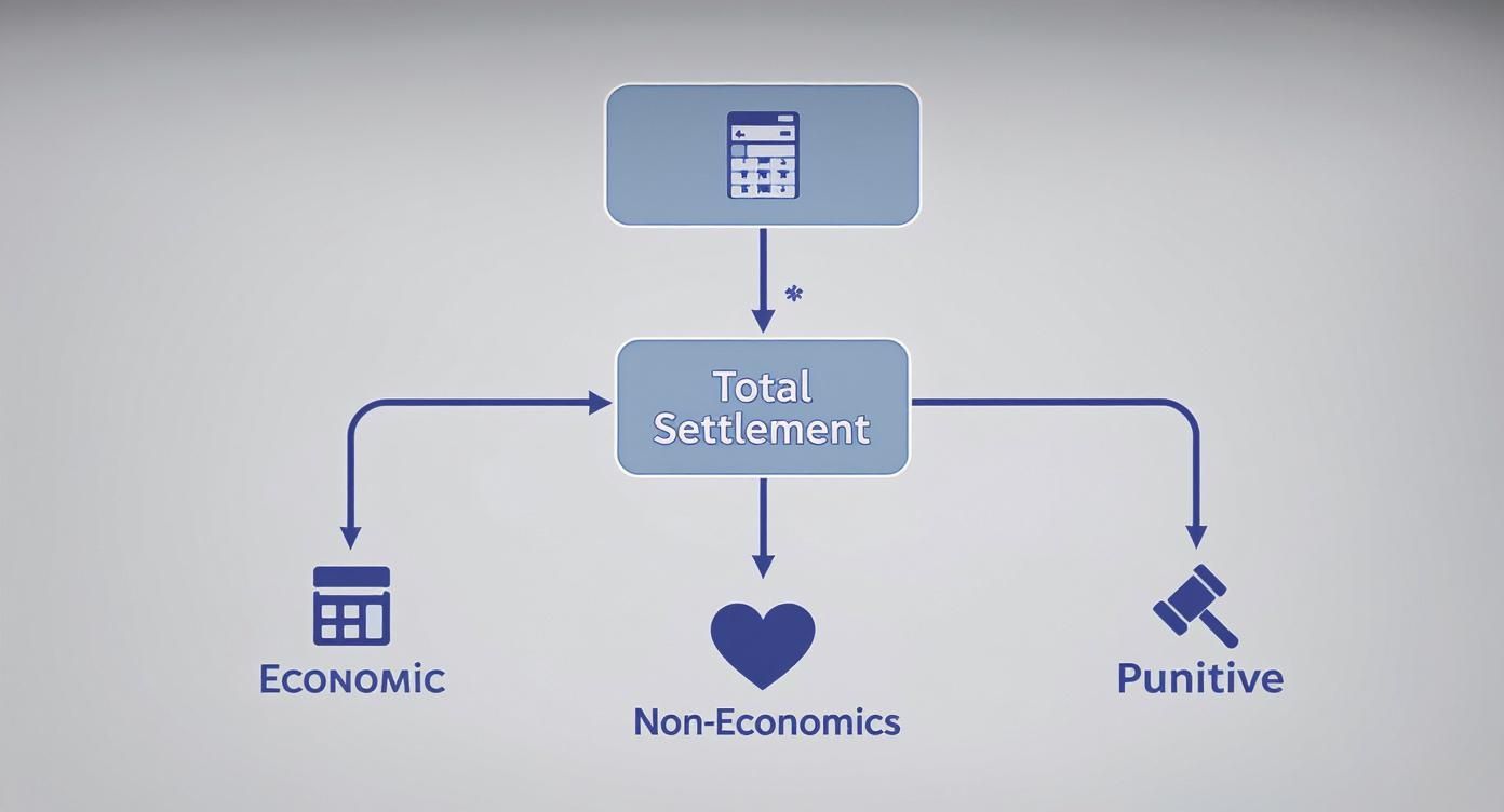 Infographic about wrongful death settlement amounts