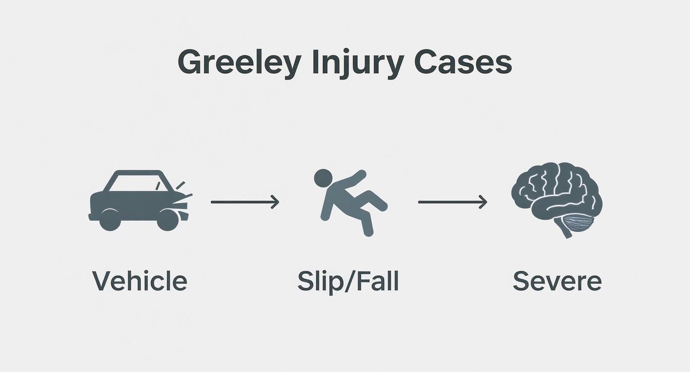 Infographic about greeley personal injury attorney