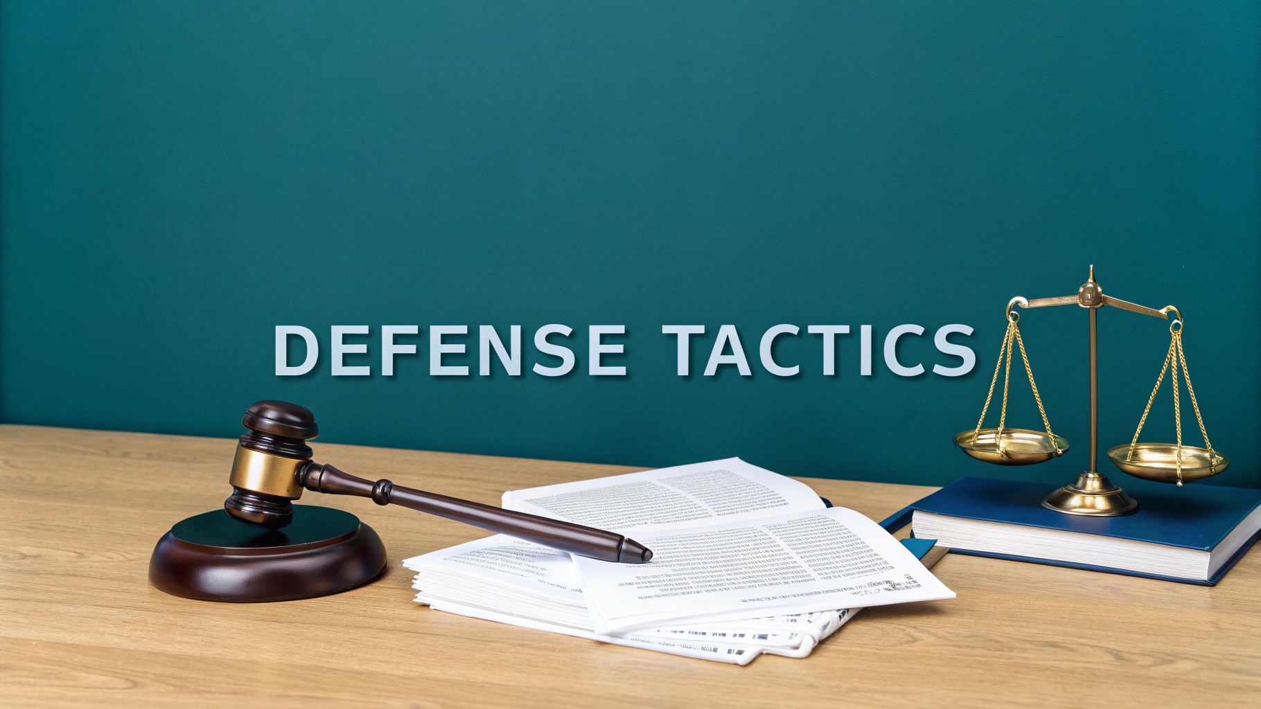 A lawyer reviewing a document at a desk, symbolizing the strategic defense against insurance company arguments.