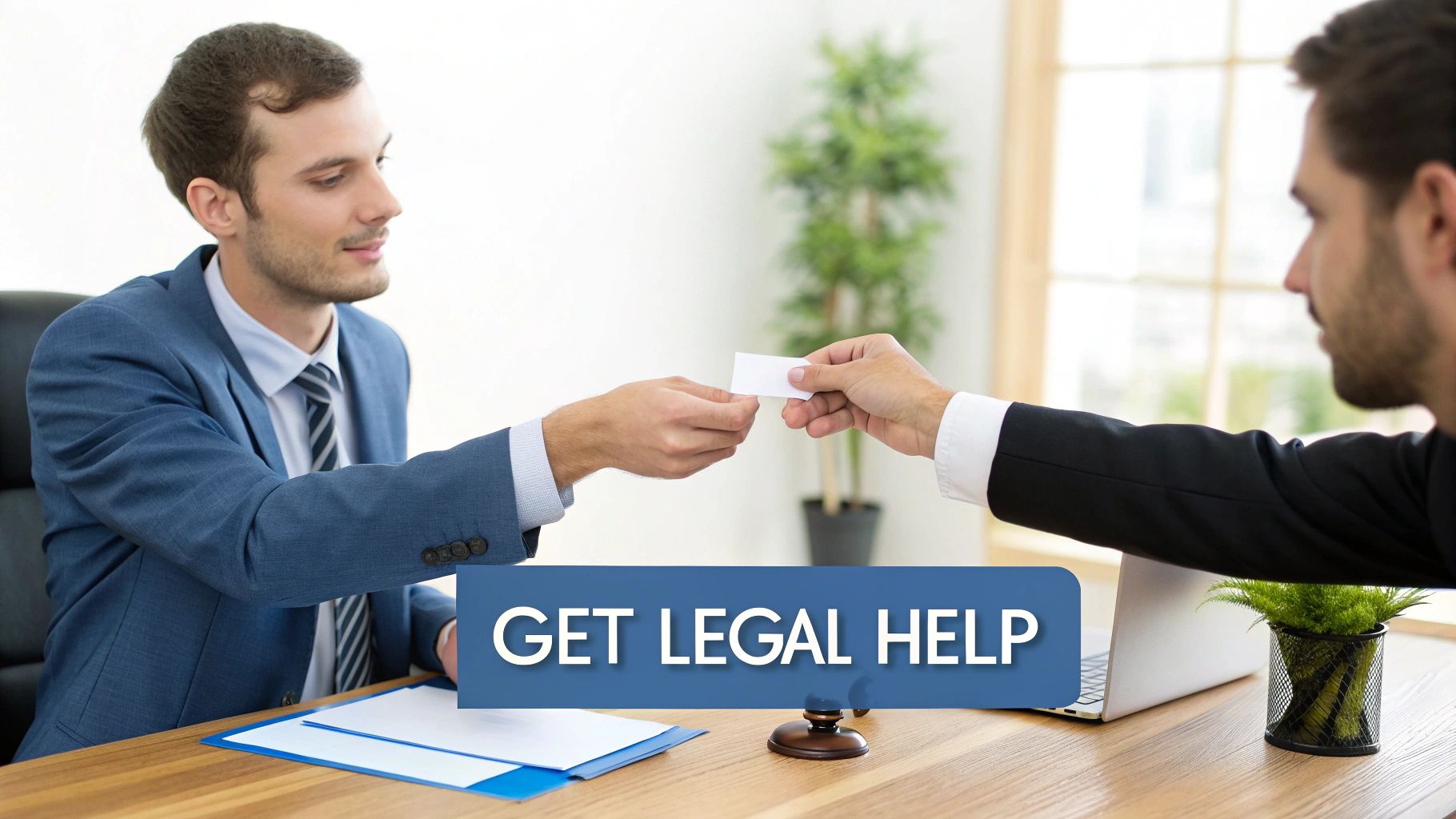 An attorney from Conduit Law meeting with a client in a modern Denver office.