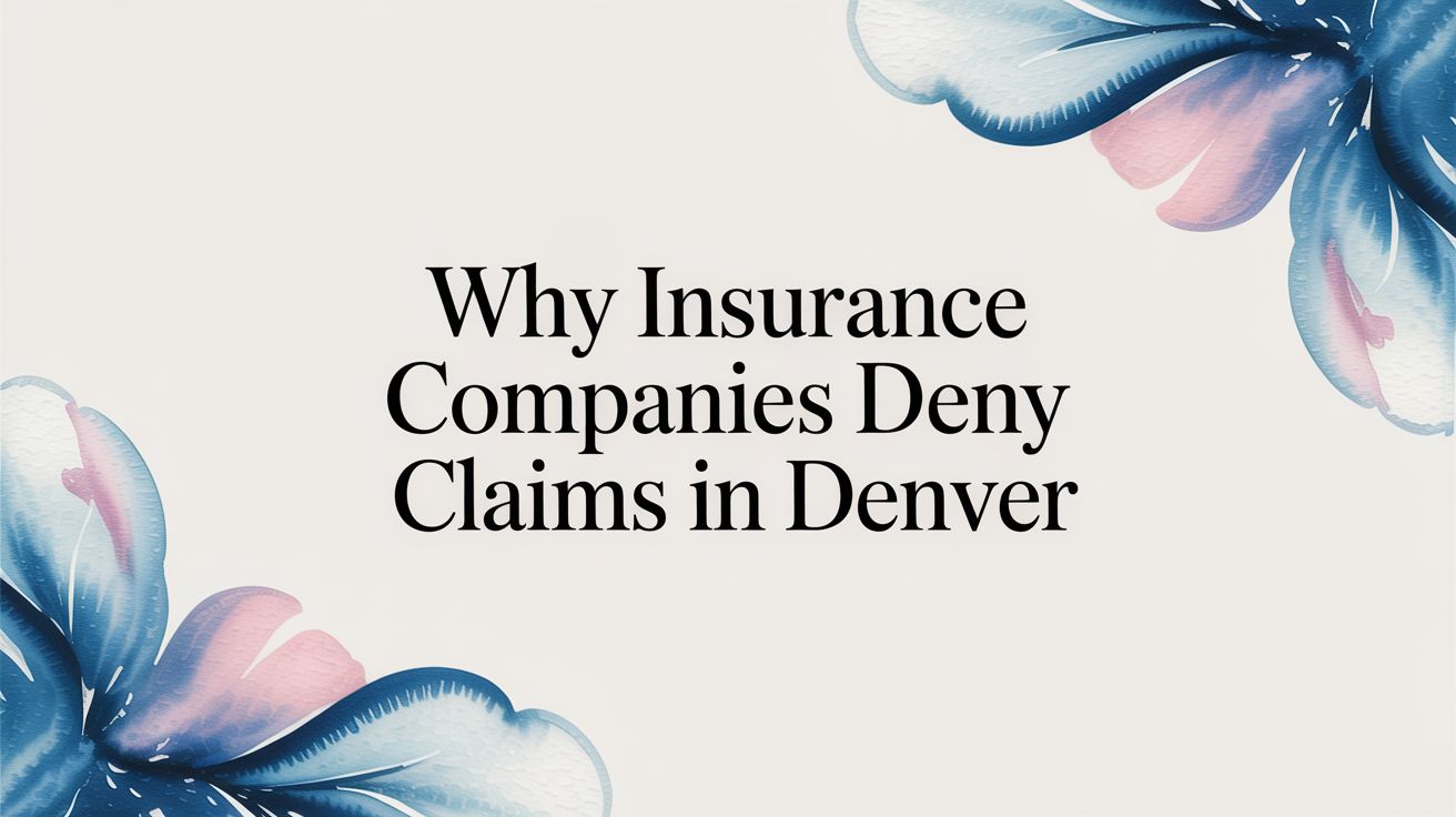 Why Insurance Companies Deny Claims | Conduit Law