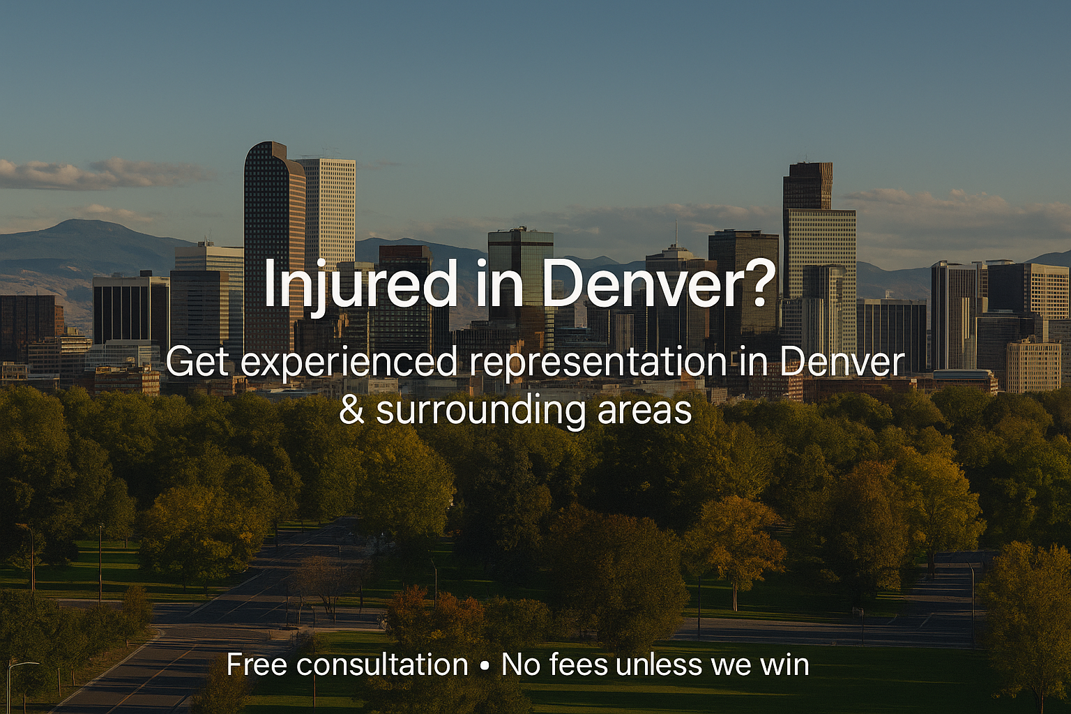 Abogado de Accidentes de Auto en Denver ayudando a víctima de choque