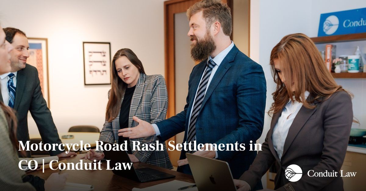 Motorcycle Road Rash Settlements in CO | Conduit Law