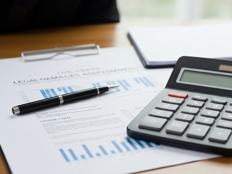 Damages calculation breakdown for California slip and fall settlements